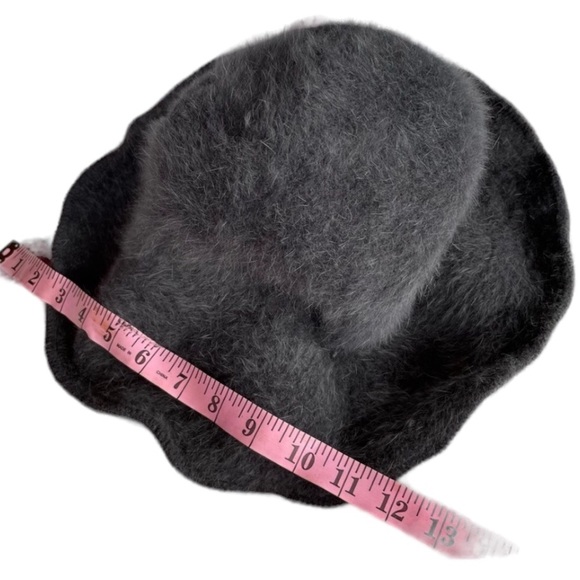 Fuzzy Bucket Hat Gray Angora and Nylon By Hat Attack - Picture 8 of 8